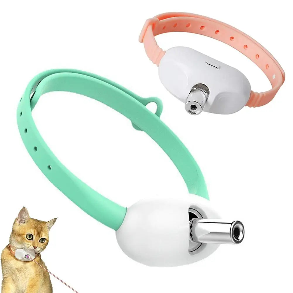 Collier Laser Automatique pour Chat-Jouet Interactif Rechargeable USB
