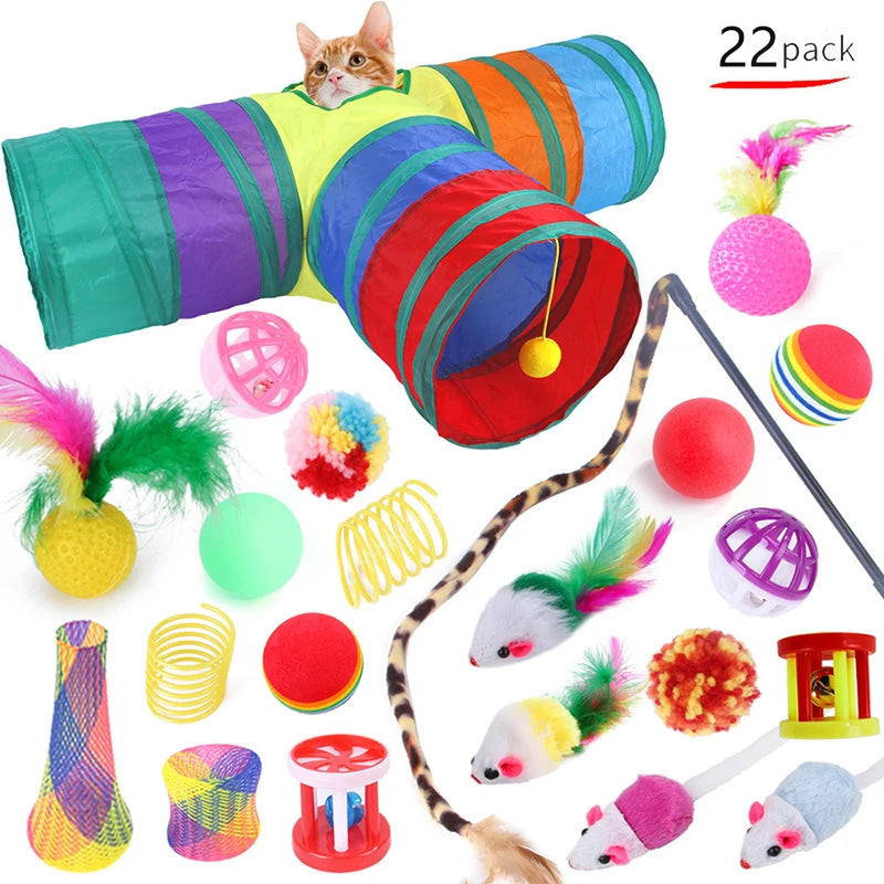 🐱Tunnel pour chat pliable – Le terrain de jeu préféré de votre félin !